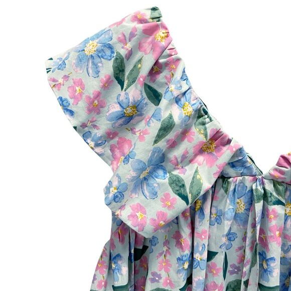 &Merci Ruffle Sleeve Babydoll Dress Women’s Small Floral Flowy Cottagecore - Picture 4 of 12